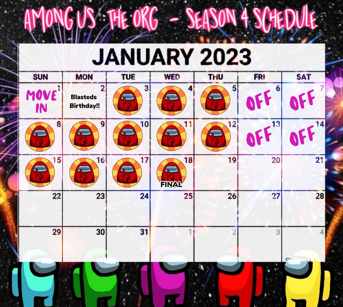AgathasMinis's tweet photo. Save the date 🎇 #season4 https://t.co/nub2KrJung