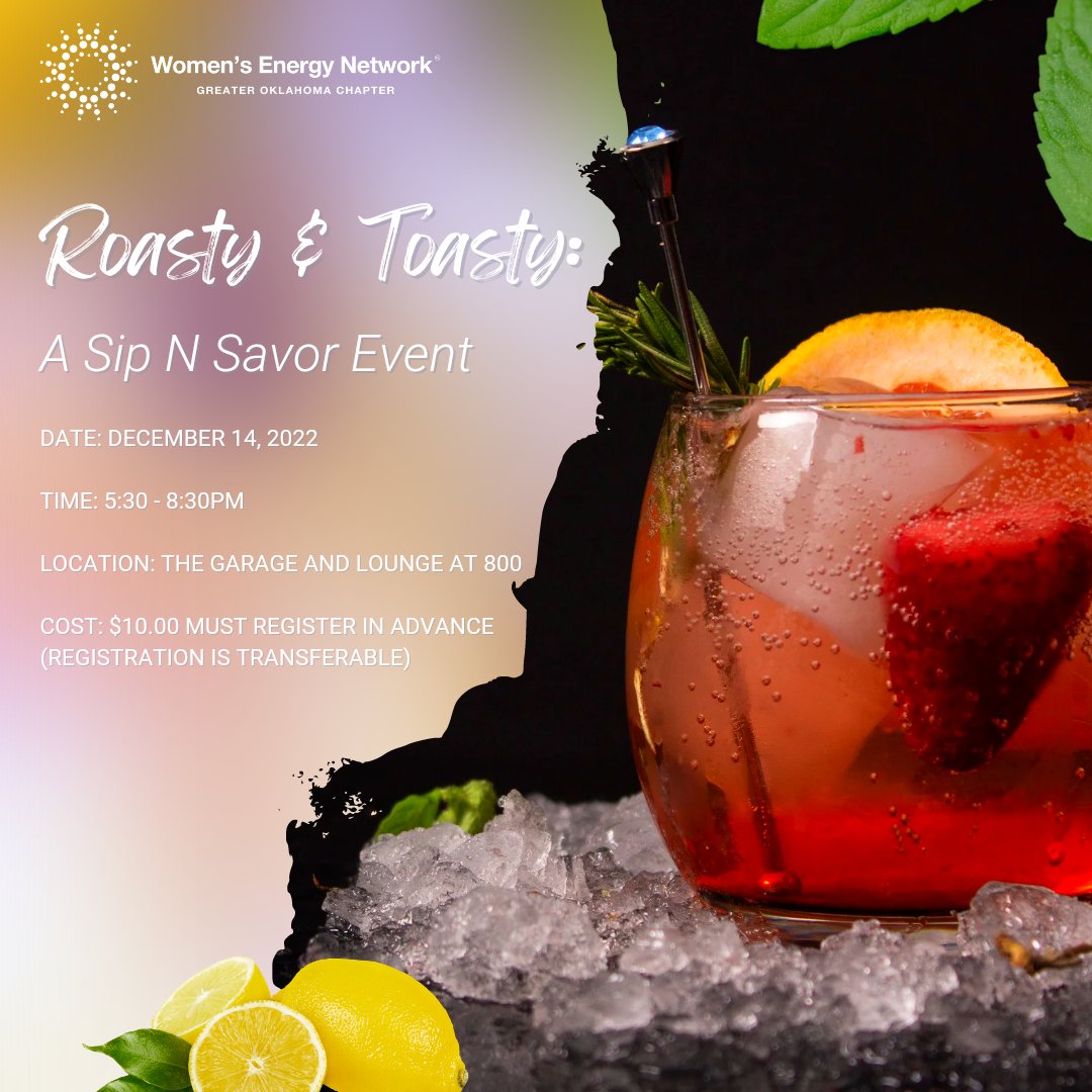 Join your fellow WENOK members for one last toast to the year where skilled bartender from Ludvine will teach us how to make a seasonal drink. 
Event will include heavy appetizers, 1st drink free, great company, and a gift. 
Members only registration required, limited attendees.