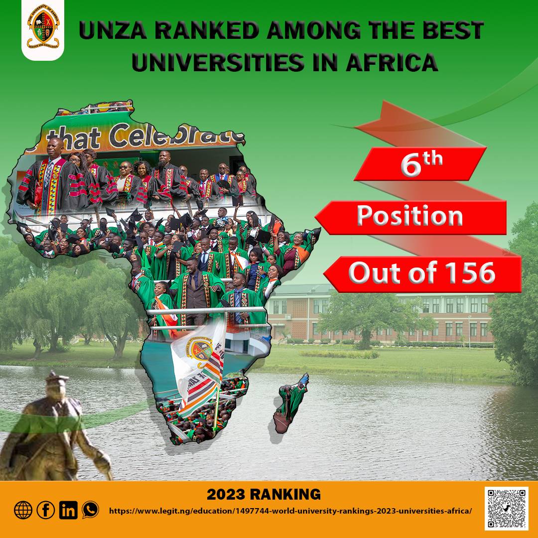 UNZA ranked 6th best university in Africa by the Times Higher Education (THE) World University Rankings. Source: World University Rankings 2023: legit.ng/education/1497… 2.World University rankings 2023. timeshighereducation.com/world-universi…