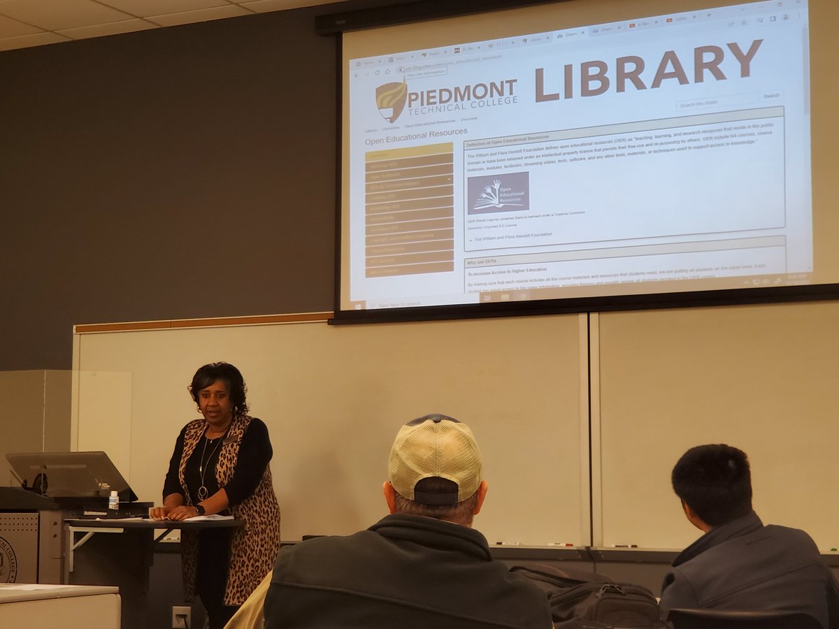 DevEdSC's tweet image. Lisa Toland, Dean of Off Campus @piedmont_tech, welcomed our new faculty to @ptc_newberry and talked about the benefits of Open Educational Resources (OER).