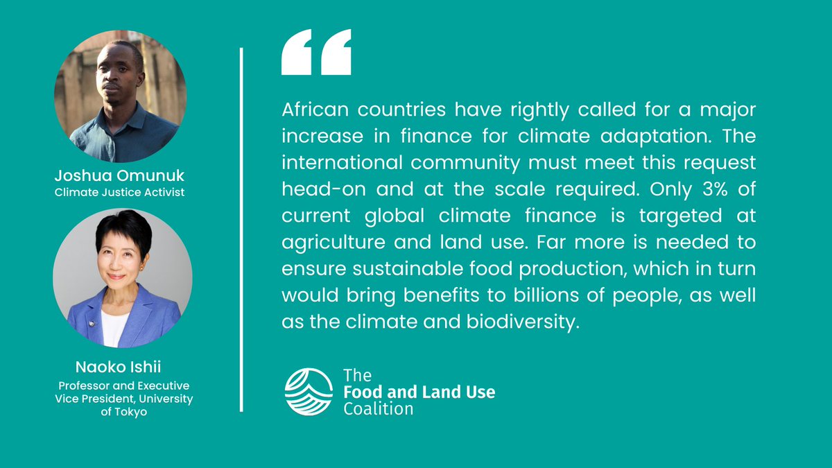 World Resources Institute (@worldresources) on Twitter photo “Egypt must be a turning point for food and climate.” @NaokoIshiiTokyo and <a href="/Joshomonukk/">Joshua Omonuk</a> outline four areas for #ActionOnFood at #COP27:
👉 Political will
👉 Finance for farmers
👉 #FoodSystems targets in #NDCs
👉 Private-sector leadership
ow.ly/x2UJ50LI8jZ “Egypt must be a turning point for food and climate.” @NaokoIshiiTokyo and <a href="/Joshomonukk/">Joshua Omonuk</a> outline four areas for #ActionOnFood at #COP27:
👉 Political will
👉 Finance for farmers
👉 #FoodSystems targets in #NDCs
👉 Private-sector leadership
ow.ly/x2UJ50LI8jZ