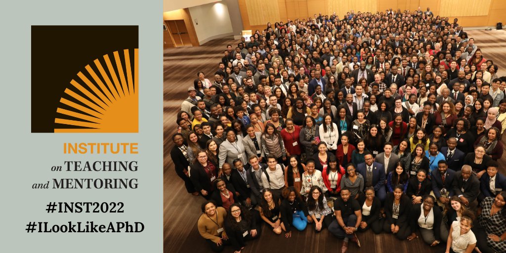 Institute on Teaching and Mentoring attendees, please fill out the #INST2022 overall evaluation by NOV. 22! Your feedback helps us make improvements for future Institutes. Visit  surveymonkey.com/r/JSLGMKG to complete the evaluation. <a href="/SloanNetwork/">Sloan Scholars Mentoring Network (@ssmn.ssrc.org)</a> #ILookLikeAPhD