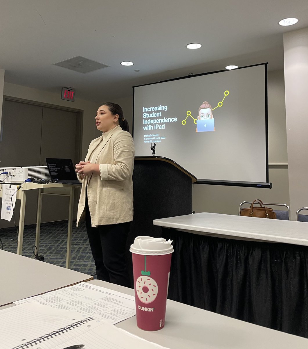 Started off <a href="/CommonGroundMD/">Common Ground MD</a> with @merrill_makayla  and increasing young students' independence. 🍎