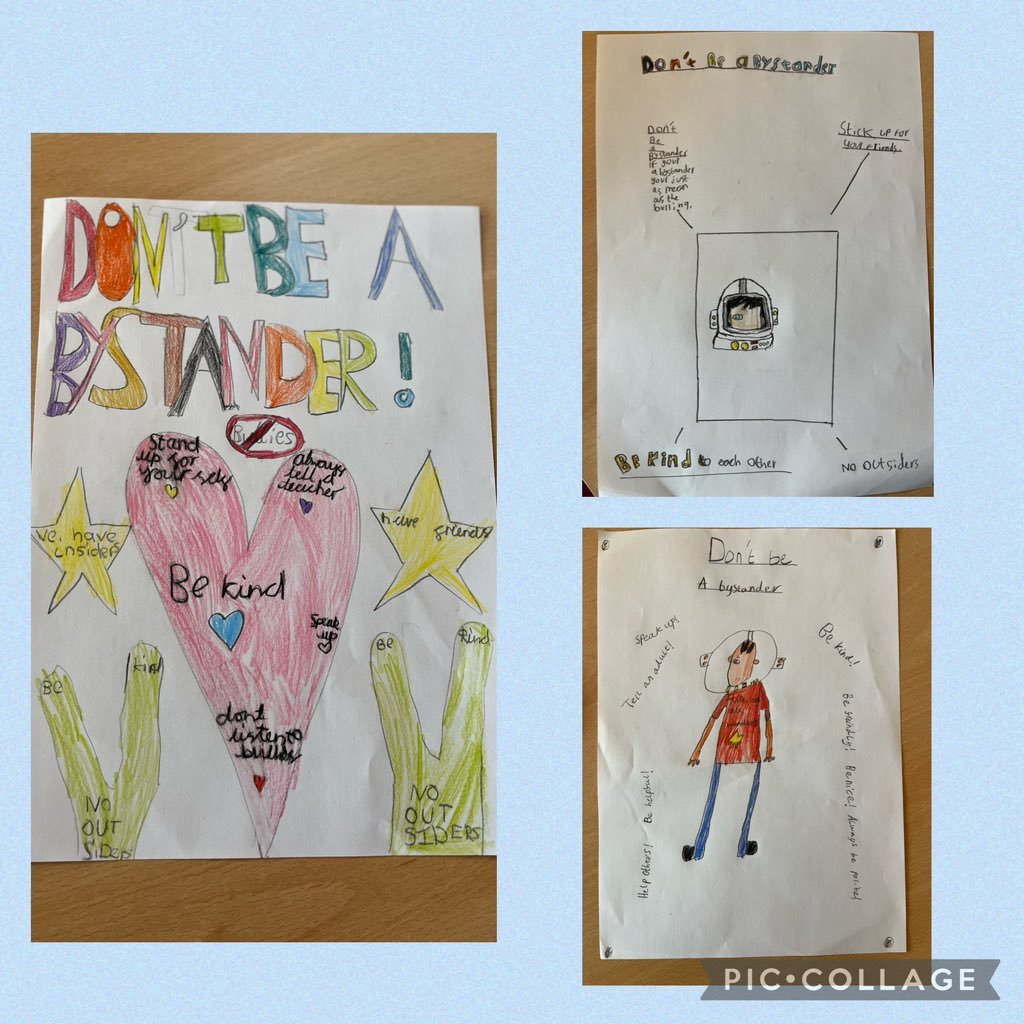 The #SuperSeuss have created super #NoOutsiders posters with top tips explaining how not to be a bystander. This has linked perfectly with #antibullyingweek2022! 
@moffat_andrew
 #WygateWay #REACH 
@VoyageEP