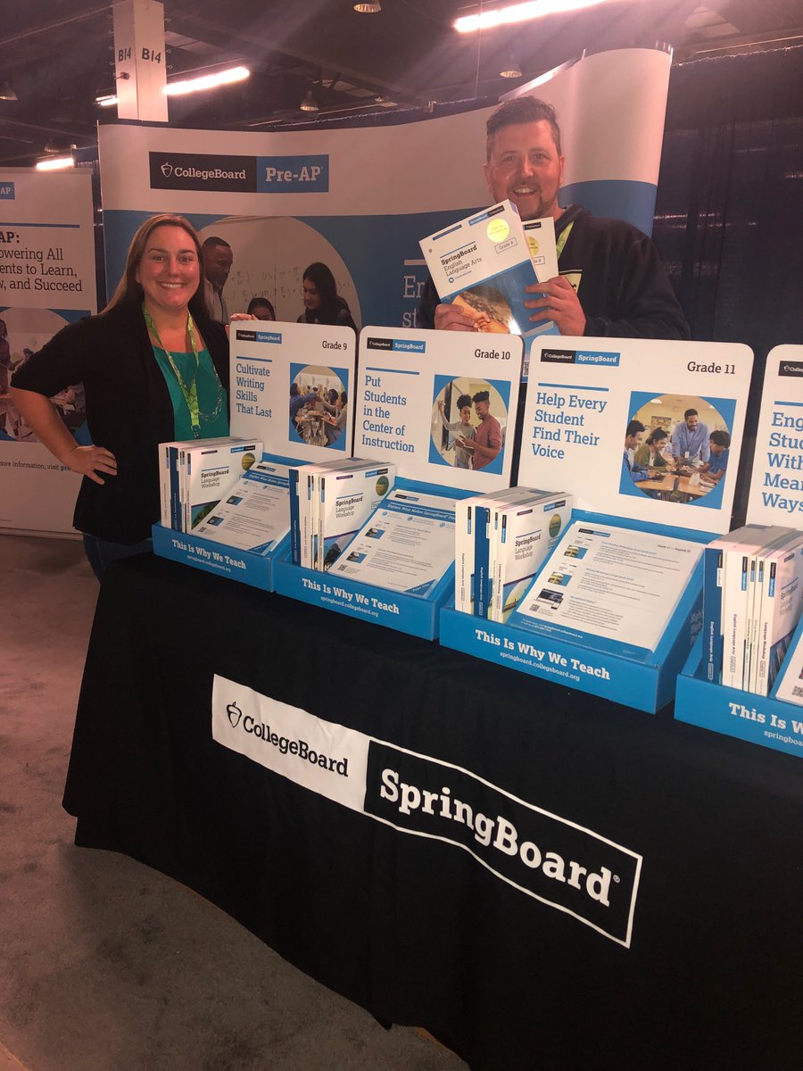 Our team is ready for visitors at #ncte2022! Stop by booth 349 to chat all things ELA with <a href="/LeahGee14/">Leah Gray Sewell</a> and <a href="/travisgoodwin77/">Travis</a>! And don't miss our presentation--Making Your Instructional Materials Work for You--today at 2 p.m. PT! So excited to be here, <a href="/ncte/">National Council of Teachers of English (NCTE)</a>!