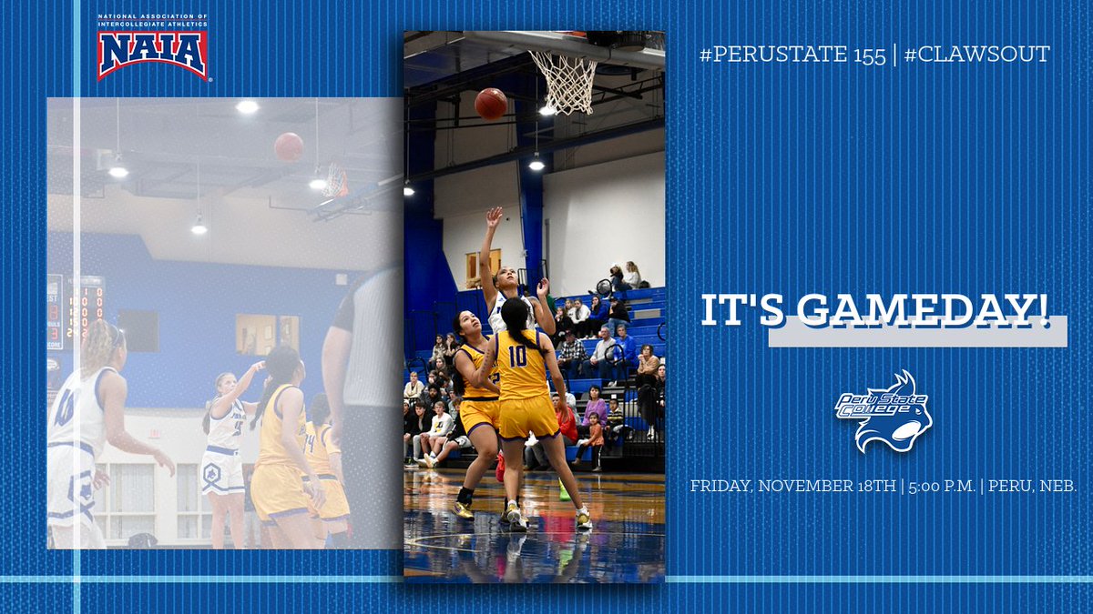 🏀WBB GAME DAY
<a href="/PSCWomenHoops/">Peru State WBB</a> 
🆚Ozark Christian College
⌚️5:00 p.m.
📌Peru, Neb.
🏟️Al Wheeler Activity Center
📺bit.ly/3g9iHyK
📊bit.ly/3X4VNgd
#ClawsOut | #PeruState155