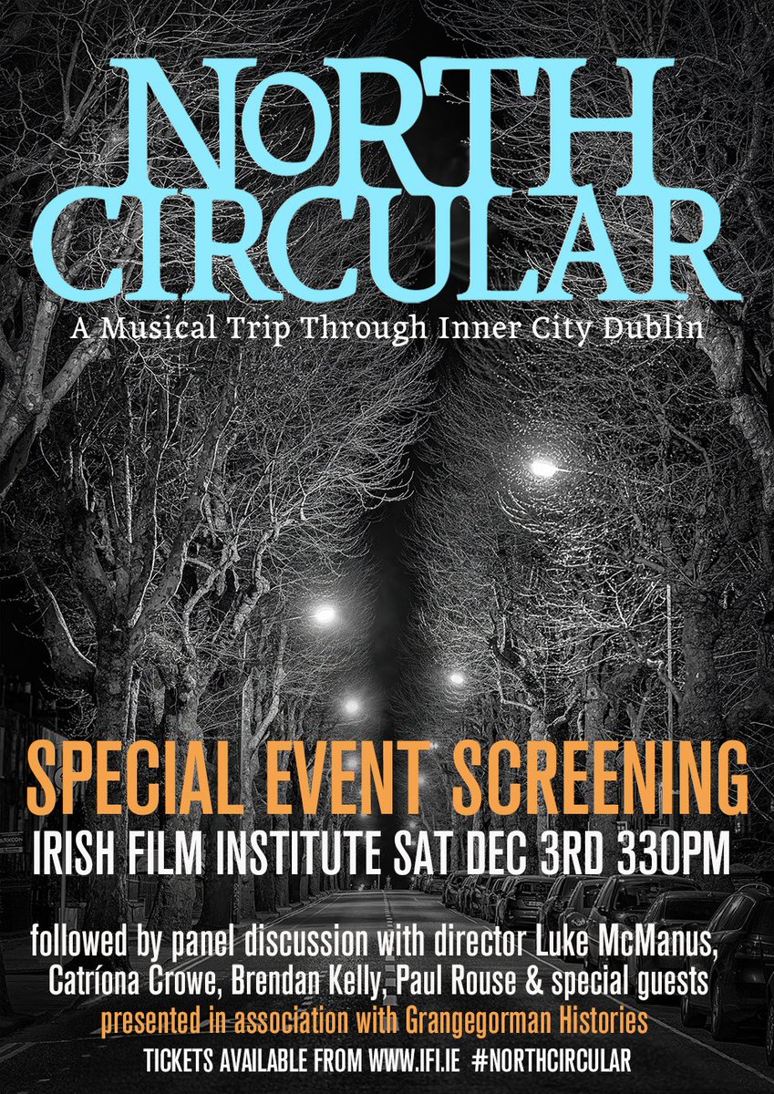 Not to be missed - special event screening of @lukemcmanus' documentary feature film #NorthCircular in @IFI_Dub on 3 Dec followed by a panel discussion in association with #GrangegormanHistories. Get your tickets here ➡️bit.ly/3OkEHXH
