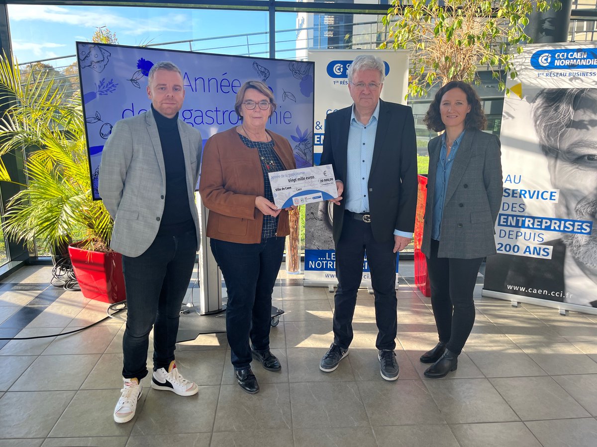 CaenOfficiel's tweet photo. 🙏Merci la @CCICaen ! Grâce à son accompagnement, #CroqFestival a été labellisé #AnnéedelaGastronomie avec une subvention de 20 000 € pour l’événement #CroqGourmand qui débute aujourd'hui ! #Caen est fière d'être lauréate de ce label lancé par le gouvernement en septembre 2021. https://t.co/J1v7fR3GEU
