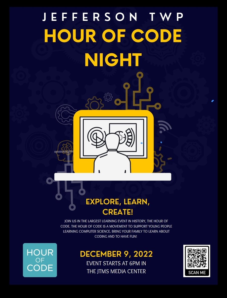 Maria Melachrinos Dunbar (@ariammd) on Twitter photo Please join us! #hourofcode <a href="/codeforamerica/">Code for America</a> <a href="/codeorg/">Code.org</a> <a href="/GirlsWhoCode/">Girls Who Code</a> <a href="/AcademiesJths/">JTHSAcademies</a> <a href="/JTHSFalcons/">JTHS Falcons</a> <a href="/JeffersonChron/">The Jefferson Chronicle</a> Please join us! #hourofcode <a href="/codeforamerica/">Code for America</a> <a href="/codeorg/">Code.org</a> <a href="/GirlsWhoCode/">Girls Who Code</a> <a href="/AcademiesJths/">JTHSAcademies</a> <a href="/JTHSFalcons/">JTHS Falcons</a> <a href="/JeffersonChron/">The Jefferson Chronicle</a>