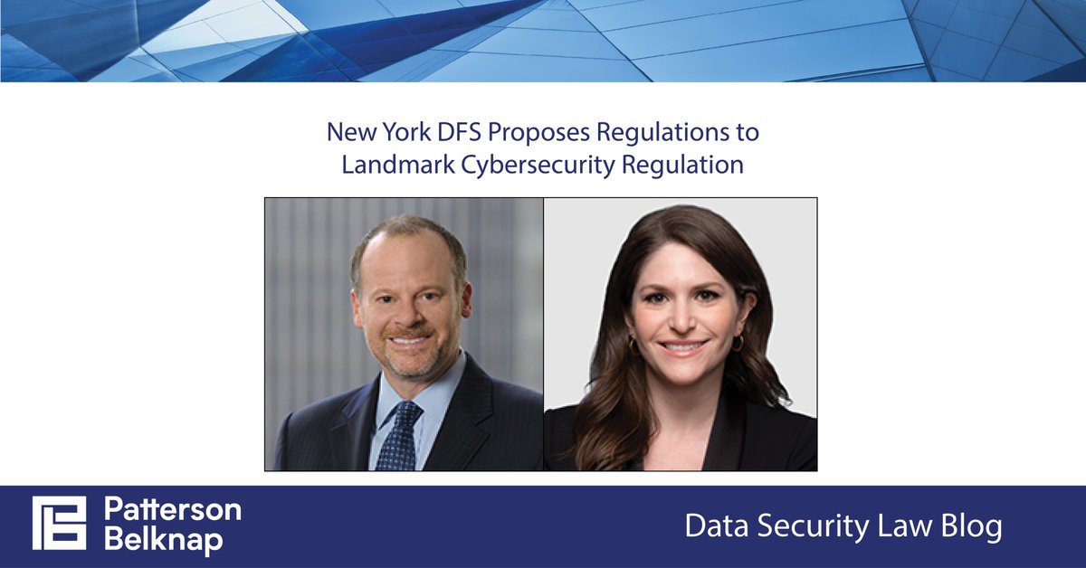 DataSecurityLaw's tweet photo. New York DFS Proposes Revisions to Landmark Cybersecurity Regulation
https://t.co/XIDyYP0nSA https://t.co/tQOKVTZuJT