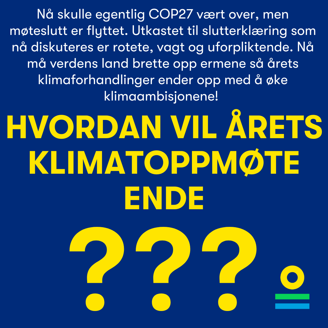ForumNorway's tweet photo. Mens du tar helg kjemper vår rådgiver @LillianBredalEr sammen med våre medlemmer og sivilsamfunn fra hele verden for at vi skal få et COP27-resultat som fører verden videre i klimaarbeidet! Ønsk dem god helg her! 👇 https://t.co/H5Zj1Jwof5