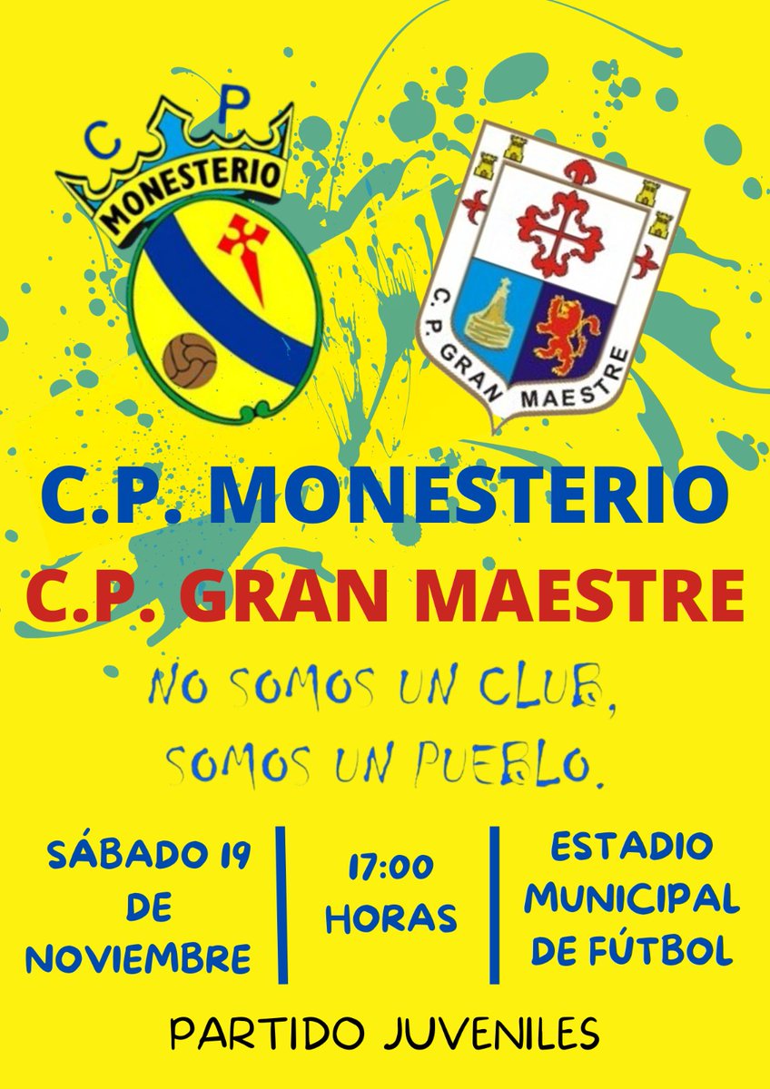 CPMonesterio's tweet photo. A POR TODAS
El sábado a las 17:00 horas calentaremos nuestras gargantas apoyando a nuestros chavales del juvenil.EL LIDERATO ESTÁ EN JUEGO!
Y el domingo a las 12:00 horas a dejarnos todo apoyando a nuestros senior.OS NECESITAMOS MÁS QUE NUNCA!

EL MUNICIPAL DEBE DE SER UN FORTÍN! https://t.co/gFvlovIY2K