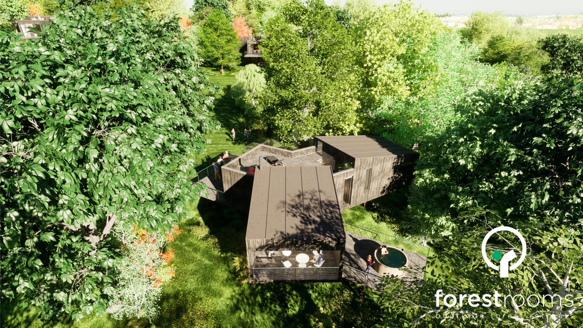 ForestRooms's tweet photo. Forest Rooms retreats designed by Ashley Miles Dennis of @AshDesignuk wins the 'AR/VR project of the year 2022' award by Construction Computing magazine for renderings &amp; walkthroughs. Renderings by @Jonathanreeves7 who won the award. @CCMagAndAwards @vectorworks https://t.co/VQmMNBcJ8y
