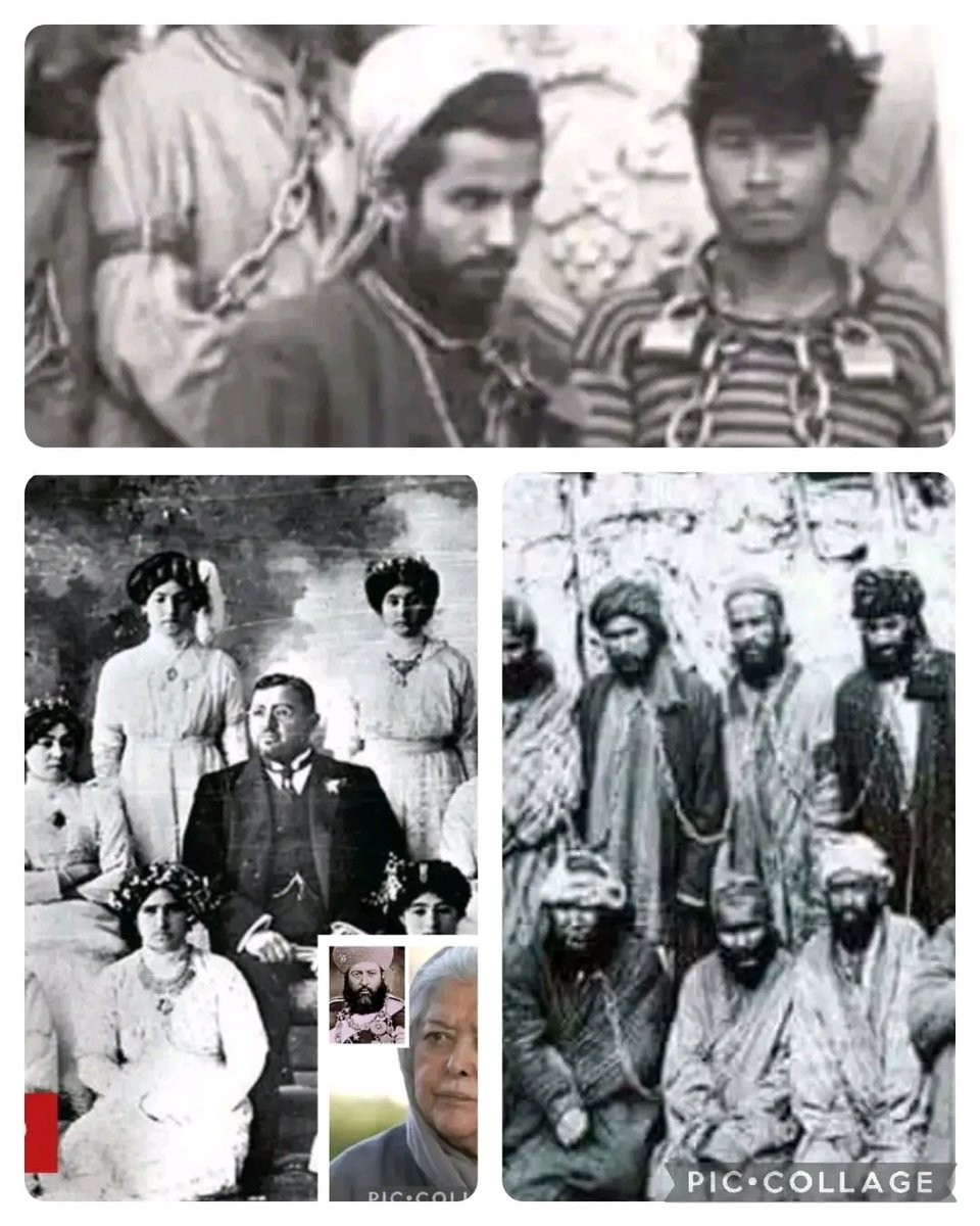 dayan_hazarah's tweet photo. زنان درحرم سراي بابا واجداد #Mahbouba Seraj حیثیت اسپ درطويله را داشتند،زنان را برای تجاوز درحرم سرا و اسپ ها را برای سواري درطويله جابهجا میکردند.در عکس خویشاوندان هزاره محبوبه سراج را ببینید که چگونه شوهران و پدران زنان را اسیر و از روی دوستي گردن زدند.
#StopHazaraGenocide https://t.co/40iHeQQyIm