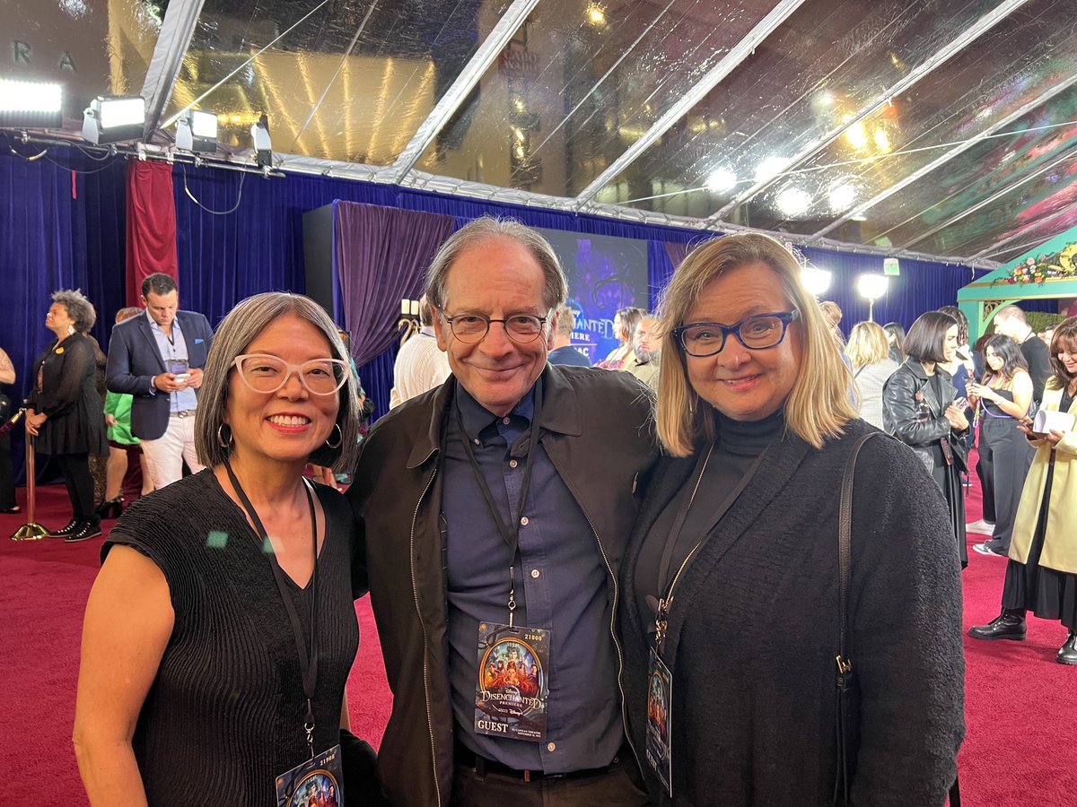 With the animation producer of Disenchanted, Carolyn abates who did the 2D animation for the film. #dazzling