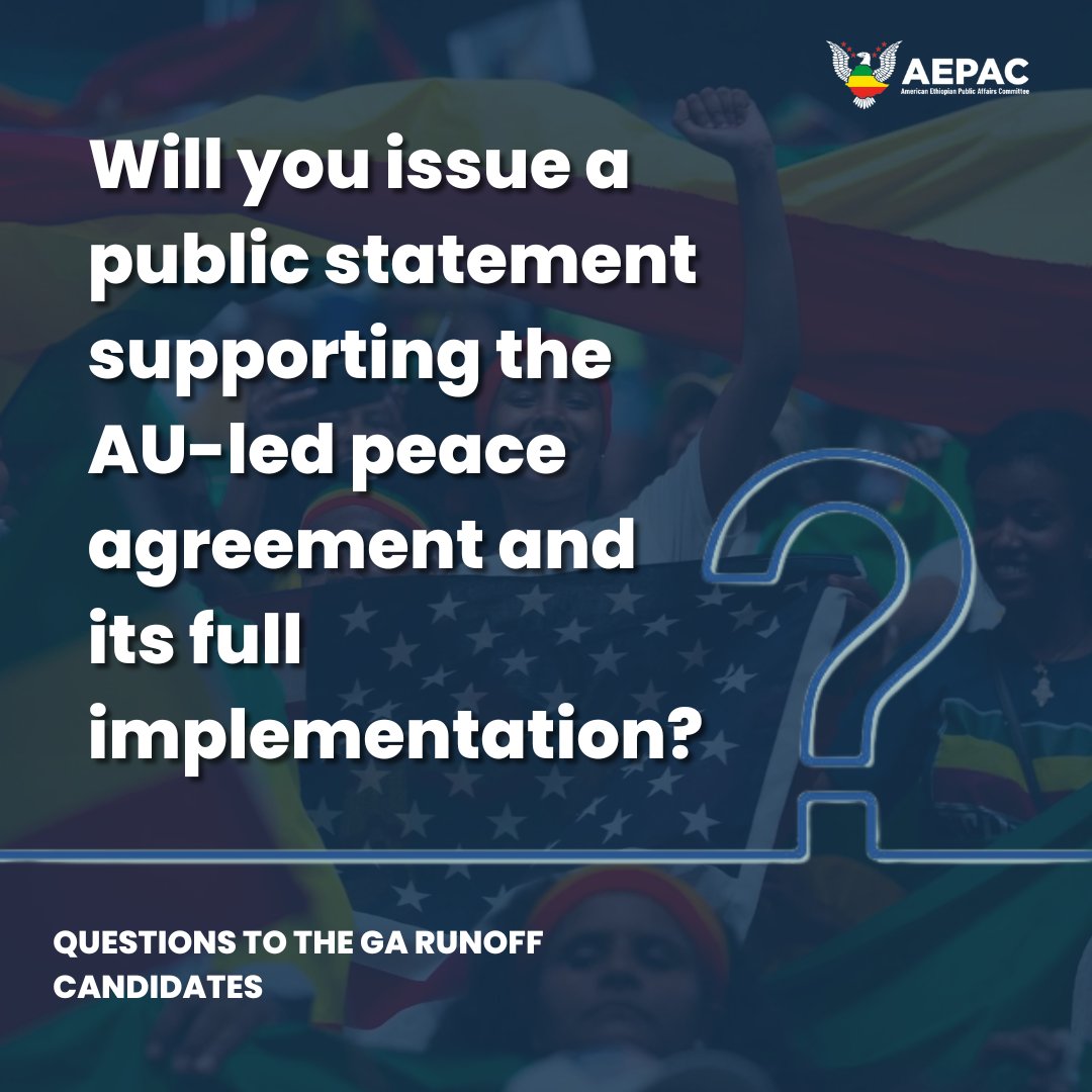 AmericaEthiopia's tweet photo. We’ve written to @SenatorWarnock &amp; @HerschelWalker ahead of the #GArunoff.

We sent them 3 questions. Depending on their responses, we will be making a decision about who we endorse. There are 000s 🇪🇹-🇺🇸 voters in GA currently debating who to support. 

Have a view? Let us know👇🏻 https://t.co/jhbCG6G1TE