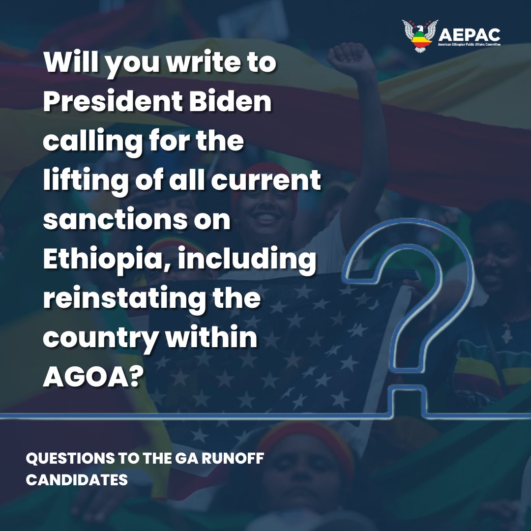 AmericaEthiopia's tweet photo. We’ve written to @SenatorWarnock &amp; @HerschelWalker ahead of the #GArunoff.

We sent them 3 questions. Depending on their responses, we will be making a decision about who we endorse. There are 000s 🇪🇹-🇺🇸 voters in GA currently debating who to support. 

Have a view? Let us know👇🏻 https://t.co/jhbCG6G1TE