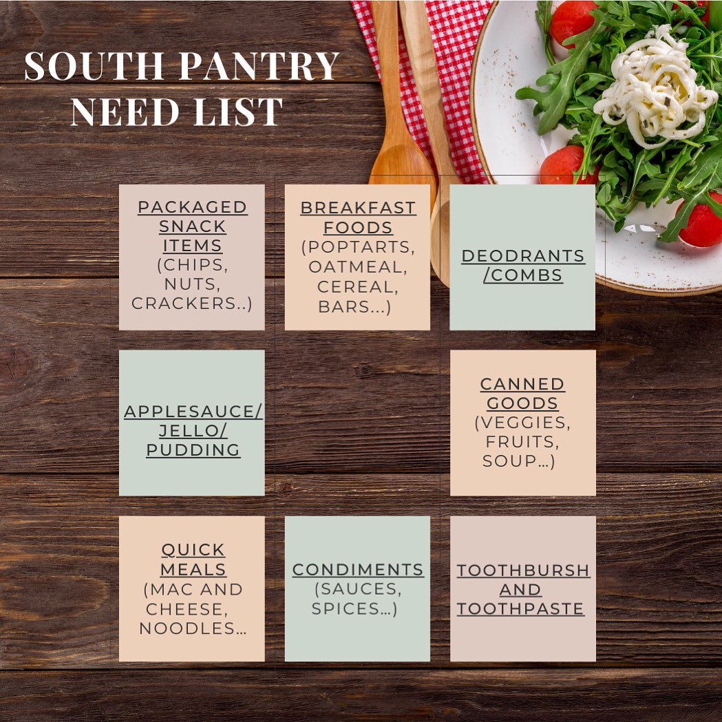 BsshsHosa's tweet photo. UNITY WEEK COMING UP! South pantry needs our help… the poster is a list of things they need, and we would really appreciate it if you guys help out! COMPETITION! You will compete as a class against other biomedical classes. Class that brings the most gets a DONUT PARTY!! https://t.co/ou6xui6bxK