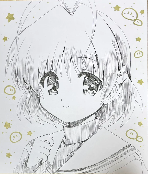 今日のアナログボールペンイラスト🖊
渚を描きました✨ 