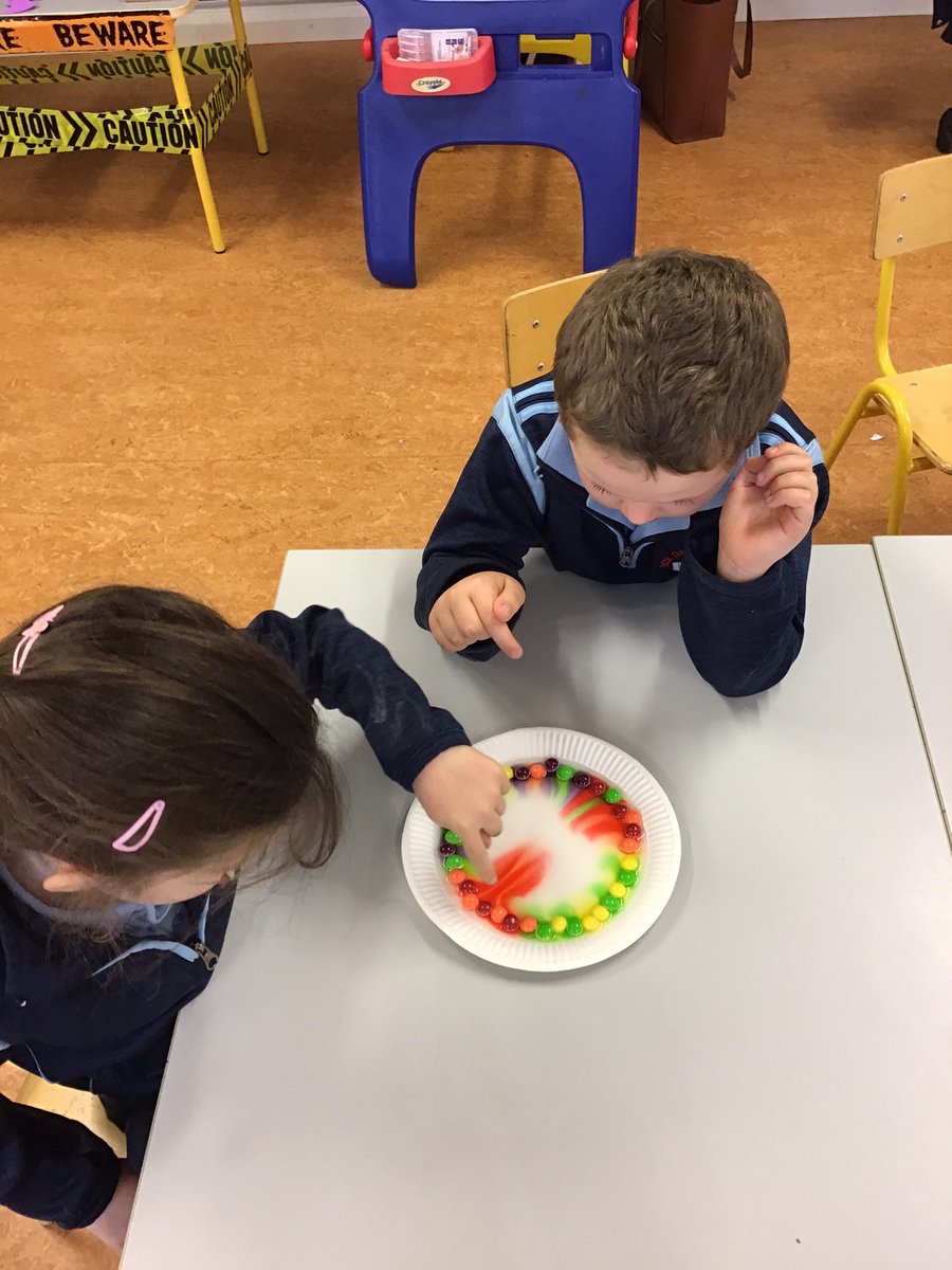 Ms_LKennedy's tweet photo. Science week 2022! The children explored sticky ice, observed what happened when warm water was added to skittles and investigated which materials were waterproof to keep Scuba Steve dry. @ns_quin https://t.co/x9i04n3Q4t