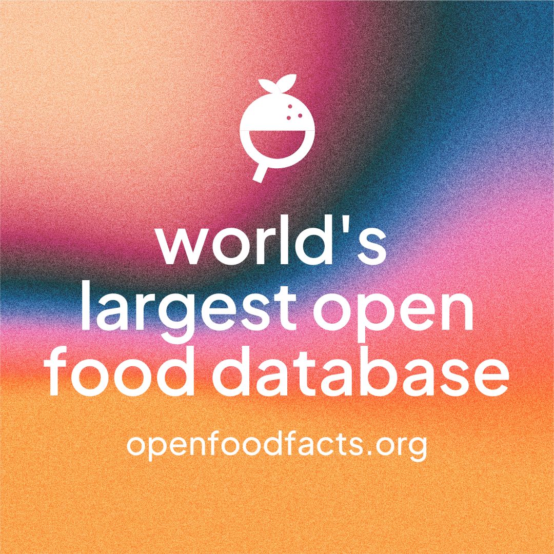 OpenFoodFacts's tweet image. JOIN THE FOOD REVOLUTION !

#YesWeScan #Openfoodfacts #Food #Scan #foodlabels #fooddata #foodinformation #nutrition #healthy #sustainable #transparent #ecoscore