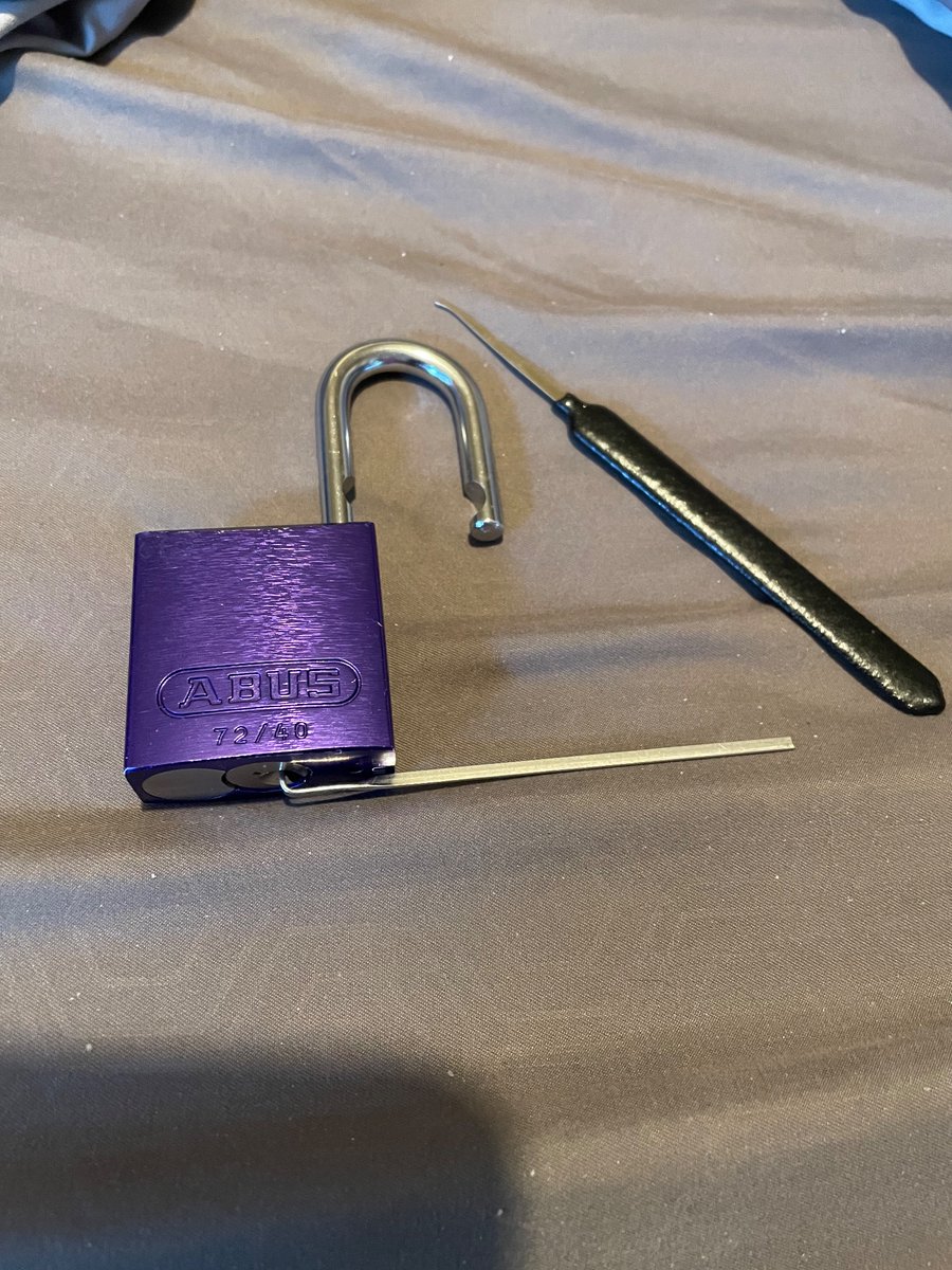 Keeping busy during morning meeting. Finally popped my abus.