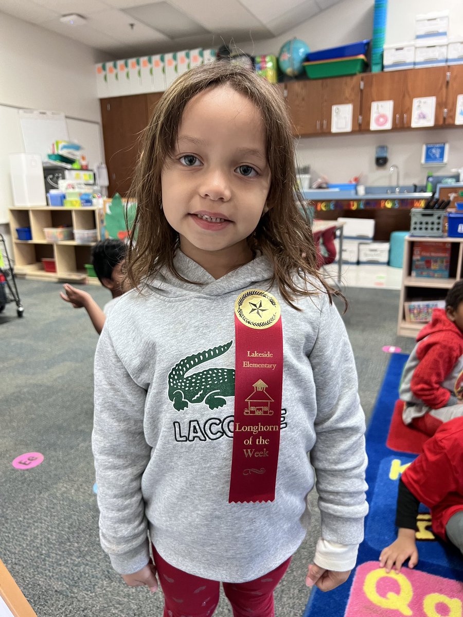 PreKAcosta's tweet photo. Check out our longhorn of the week! #lakesideprek #lakeside2223 https://t.co/I1OQETMLn2