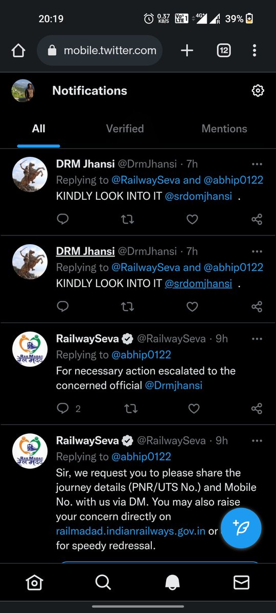 abhip0122's tweet photo. Railways perfectly knows how to throw ball into others court @RailMinIndia https://t.co/1uxUfZQWEn