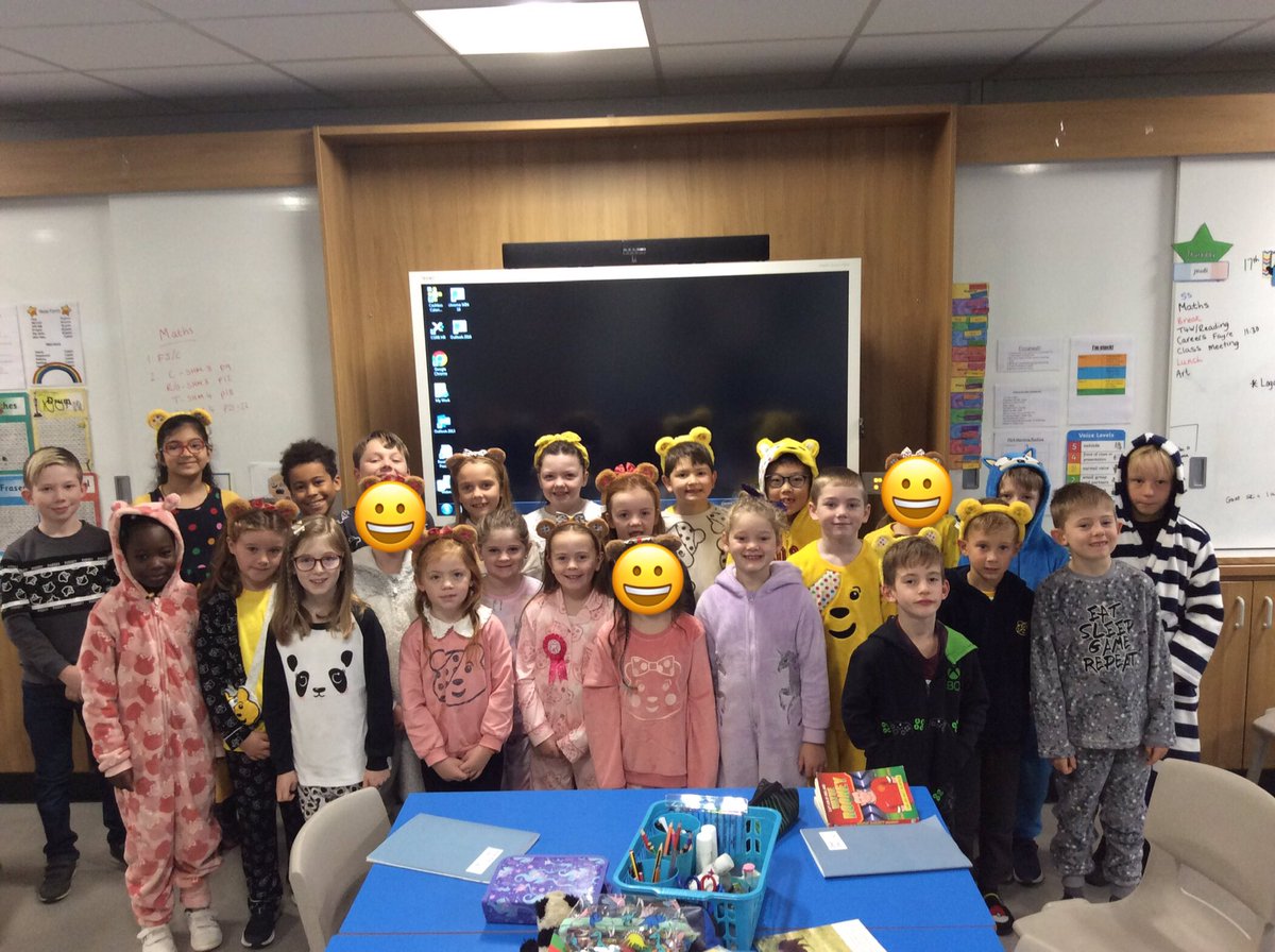 GreenbraeP5's tweet photo. P3/4 enjoyed a PJ day for Children in Need @Greenbraeschool https://t.co/G2svMdcCfA