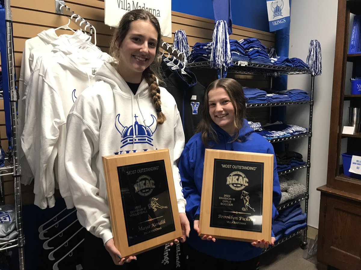 villa_vikings's tweet photo. Congratulations to Maya and Brooklyn! They are the NKAC DIII Volleyball and Soccer Players of the Year! https://t.co/AarEHIimjo