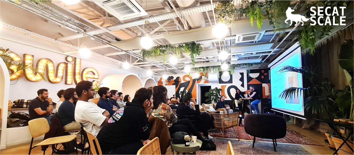Hier soir pour notre meetup, vous étiez +50 membres à représenter <a href="/secatscale_fr/">SecAtScale</a> , la communauté des #leaders de la #cybersécurité des boîtes de la #tech. Merci à vous, ça fait du bien de vous voir les copains 🧡. Un grand merci également à @Swile  pour son accueil 🙏
