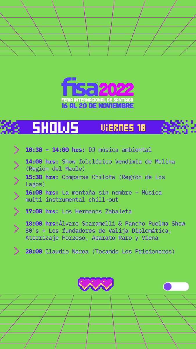 FeriaFisa's tweet photo. Hoy seguimos con nuestro line up 💯 nacional.

En Feria Fisa podrás tener la oportunidad de ver a tus cantantes favoritos en vivo 🎶🎤 

Ven a la Fisa hasta el 2️⃣0️⃣ de noviembre.

¿Te lo vas a perder?
Compra tus entradas por https://t.co/QjnTsrh6yZ

¡Nos vemos en Parque Fisa! 📍 https://t.co/zlaCfgSzi2