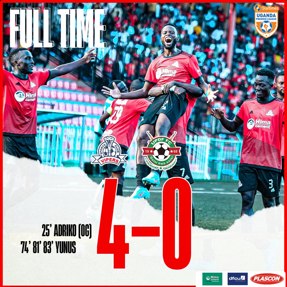 ⏰ FULL-TIME!

The 'Hitman' Yunus Sentamu scores a remarkable hat-trick as we seal the victory against the Army side!

#VIPUPD | #VenomsUpdates | #OneTeamOneDream