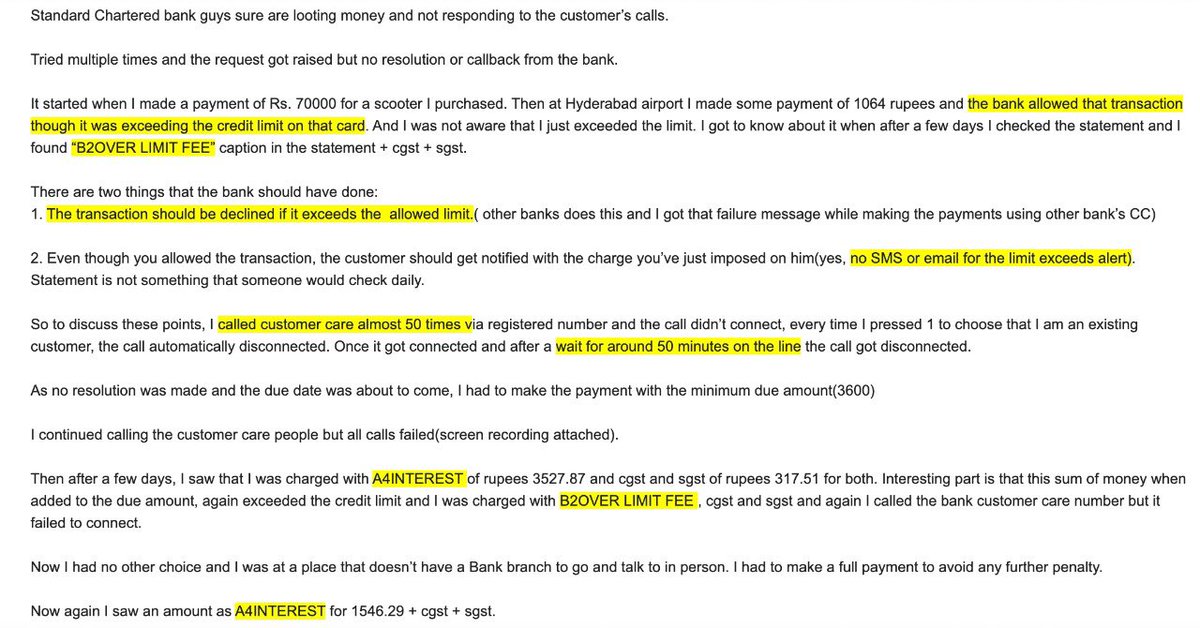 swapz4u's tweet photo. Standard Chartered bank looting customers @StanChart @ConsumerReports @USCPSC https://t.co/5k8fl9rnSB