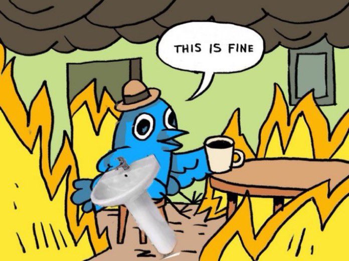 Elon in twitter HQ 

#RIPTwitter #Twittershutdown