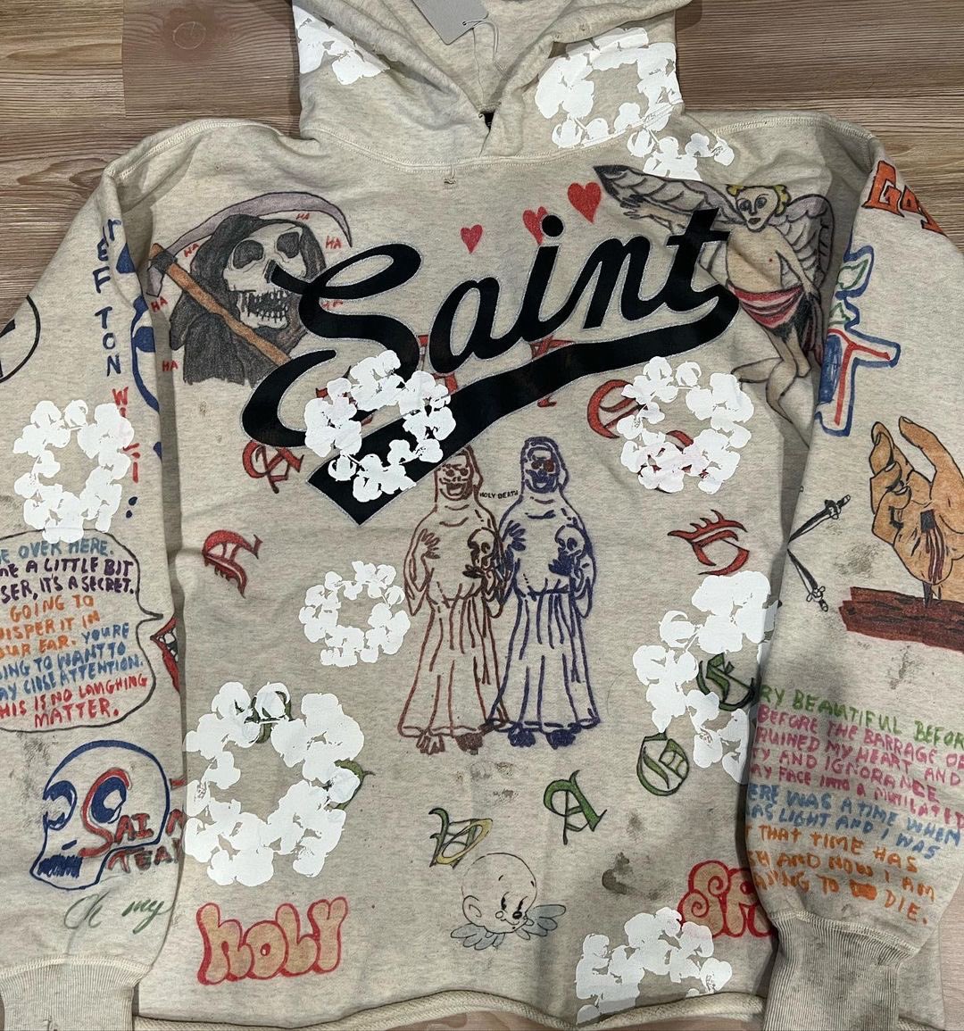 Saint Michael x Denim Tears Hoodie 
- Brand New w/ Tags
- Size: L &amp; XL
- 🔌 DM if interested 🔌