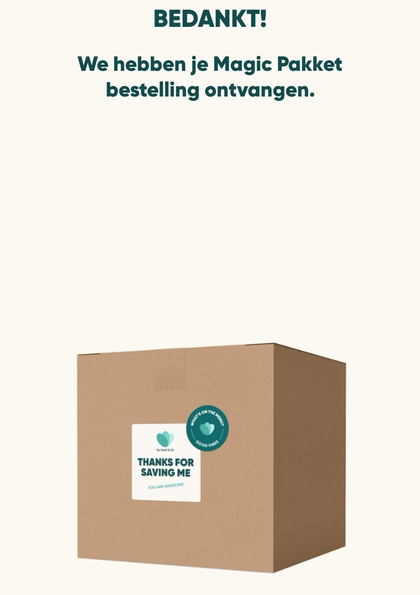 sennie76's tweet photo. Nieuw via Too Good to go...een magic pakket. Ben erg benieuwd. Ik hou jullie op de hoogte. #toogoodtogo #magicpakket #stopverspilling https://t.co/7KmaNMBbDf