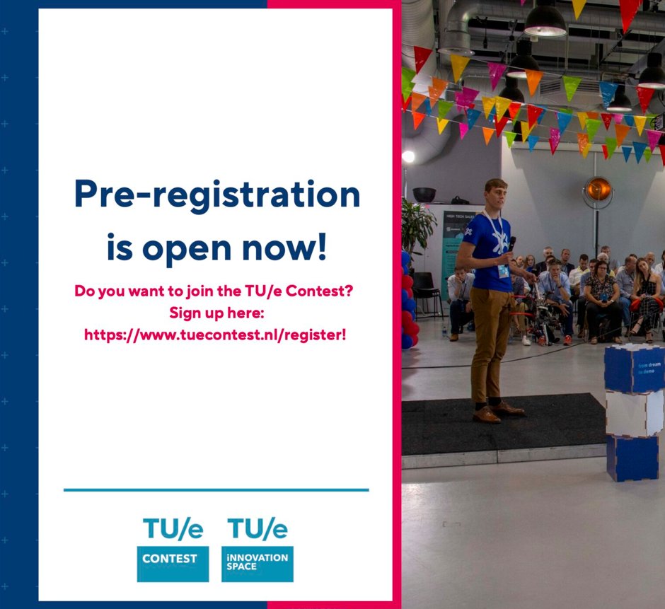 Pre-registration for TU/e Contest is open!

Do you have an innovative idea? Do you want to learn how to be an entrepeneur? 💡

Sign up for TU/e Contest here: lnkd.in/e4neA-5M 

#tuecontest #tueindhoven #register #eindhoven #challenge #idea #students #event