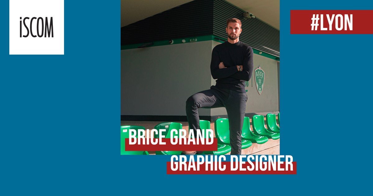 iscom's tweet photo. [MONDE PRO]
Brice Grand, diplômé du campus de #Lyon en 2019, est désormais à la direction artistique de l’AS Saint-Étienne. Il nous retrace les coulisses d’un métier palpitant au sein d’un club de football.
➡️ https://t.co/EdI7eV2dus

#mondepro #WeAreISCOM #ThisISCOM https://t.co/sBSX70wjdz