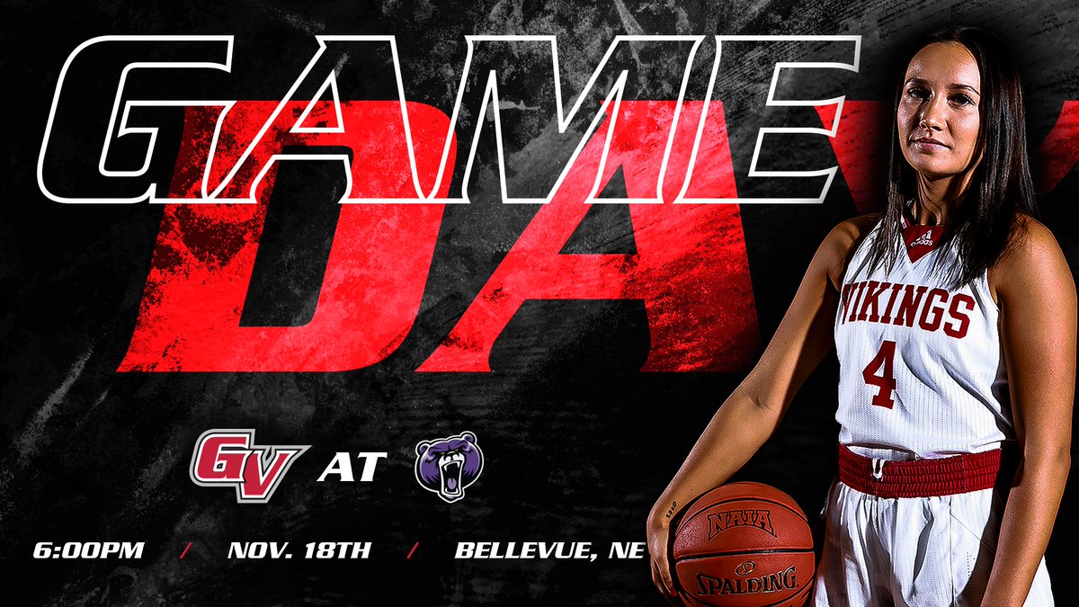 VikingAthletics's tweet photo. W🏀| #GAMEDAY | @gv_wbb 
🆚: Bellevue University 
📍: Bellevue, NE 
⏰: 6:00 PM
📈: https://t.co/iEwwjWVoOU
🎥: https://t.co/Gt7wkEhs7Q

#RedRising https://t.co/fwzpg13yaA