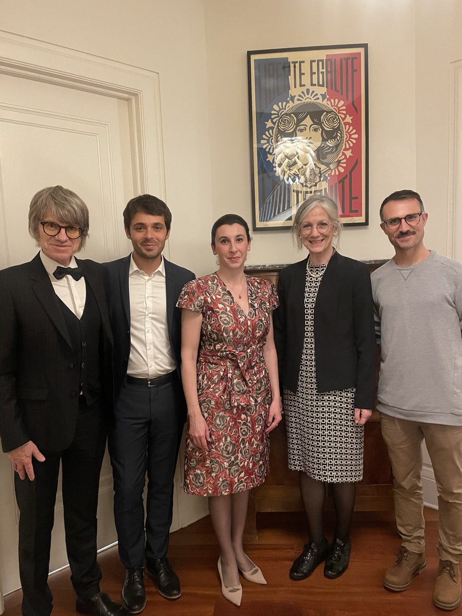 GuilhemCaillard's tweet photo. Belle réunion franco-andorrane à la Résidence @FranceaMontreal en présence de la Consule @Sophie_Lagoutte &amp; son homologue @vives_elisenda Ambassadrice de la Principauté d’Andorre. Clôture des rencontres #CINEMANIApro réunissant des dirigeants de festivals dont Hector Mas #ULLnu👌 https://t.co/kcFZiDQGiq