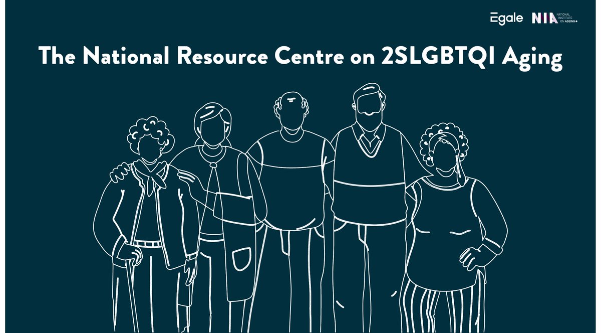 The National Resource Centre on 2SLGBTQI Aging was created to help #2SLGBTQI older Canadians and their caregivers access equitable and comprehensive support and care. It's a project of the NIA and @egalecanada. 2slgbtqi-aging.ca