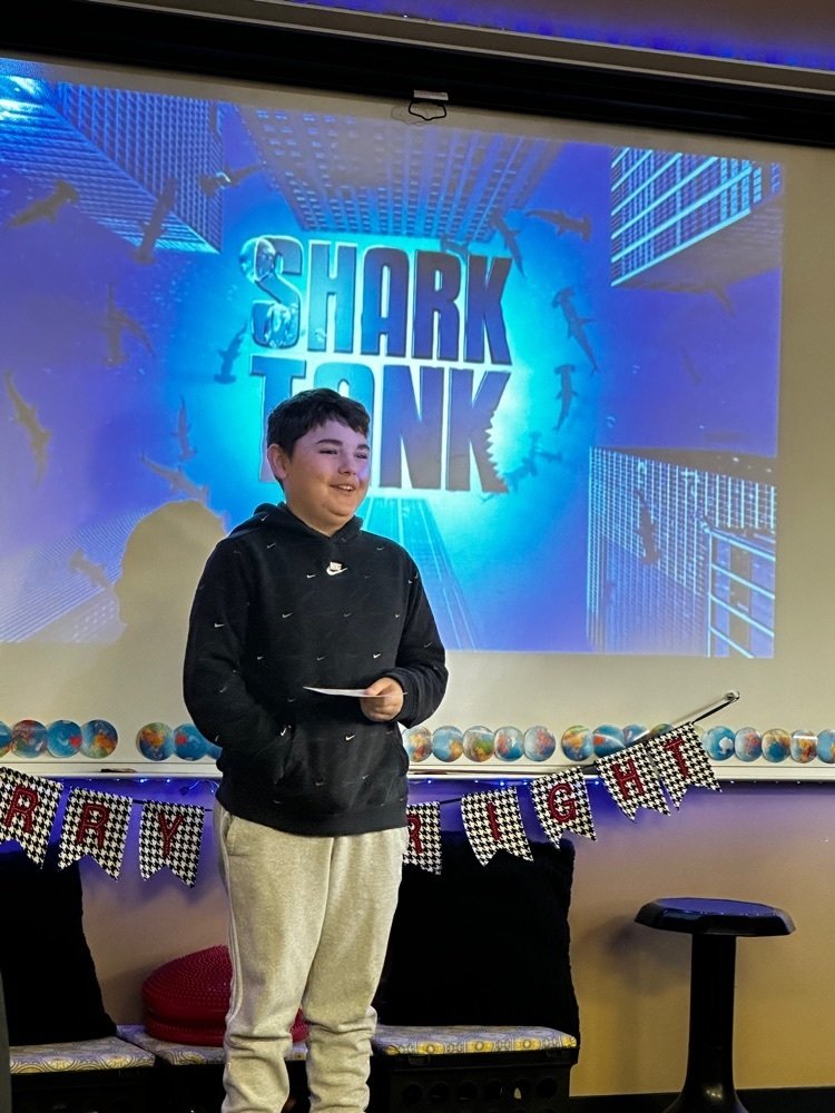 eldoradocats's tweet photo. Students in Ms. Greenwell’s Contemporary World Issues class explain a solution to the water pollution through the invention of the product they developed. Students were in front of “The Sharks” today pitching their products. #everydaywithexcellence #partofthepride https://t.co/pVJuNb6Nma