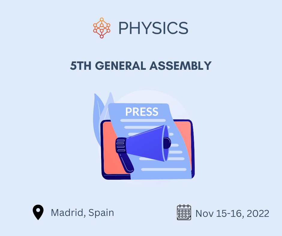 H2020Physics's tweet image. The 5th #General_Assembly meeting in Madrid, 🇪🇸
Spain, was successfully concluded❗
🤝 We are looking forward to the next one!

Learn more: lnkd.in/dzub-sae

#physicsh2020 #h2020 #CloudComputing