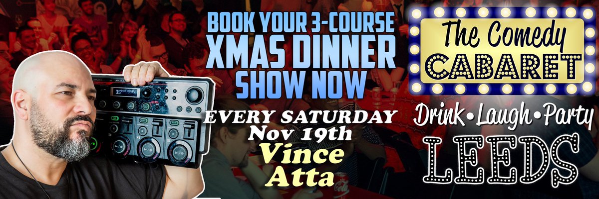 ComedyClubLeeds's tweet photo. || Leeds Comedy Club ||
Tomorrow night with @vinceatta and @ninagilligan 
Doors 7:30pm
Show 8:30-9:40pm
Nightclub after-party till 3am
@PRYZMleeds 
https://t.co/nA6RSROOY4 https://t.co/6UfygJDrnG