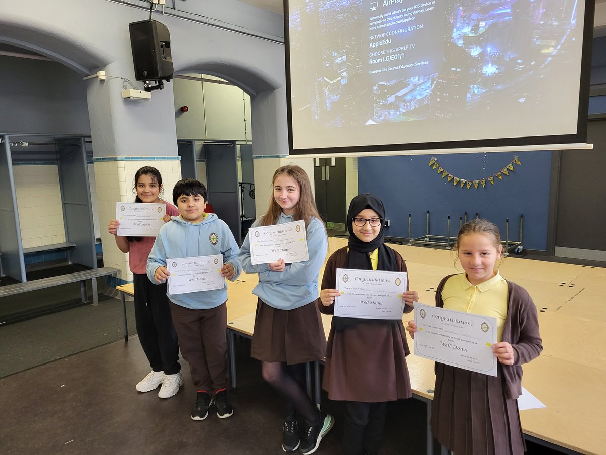 StBridesPS's tweet photo. Well done to our SHINE certificate awardees, who have been great examples of treating everyone equally. #VisionValuesAims https://t.co/5ndiTbddds