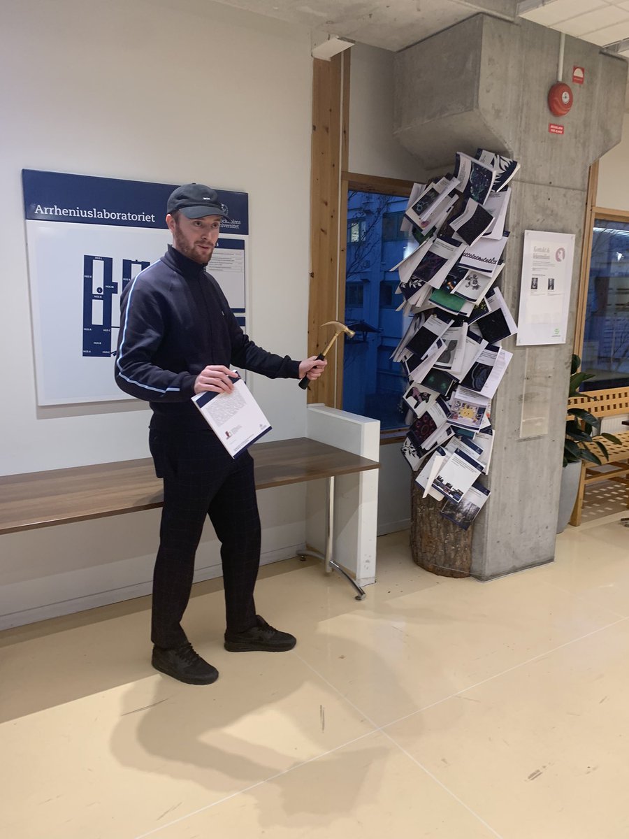 George Hunt ready to nail his thesis in preparation for his PhD defense in three weeks. Good work George!