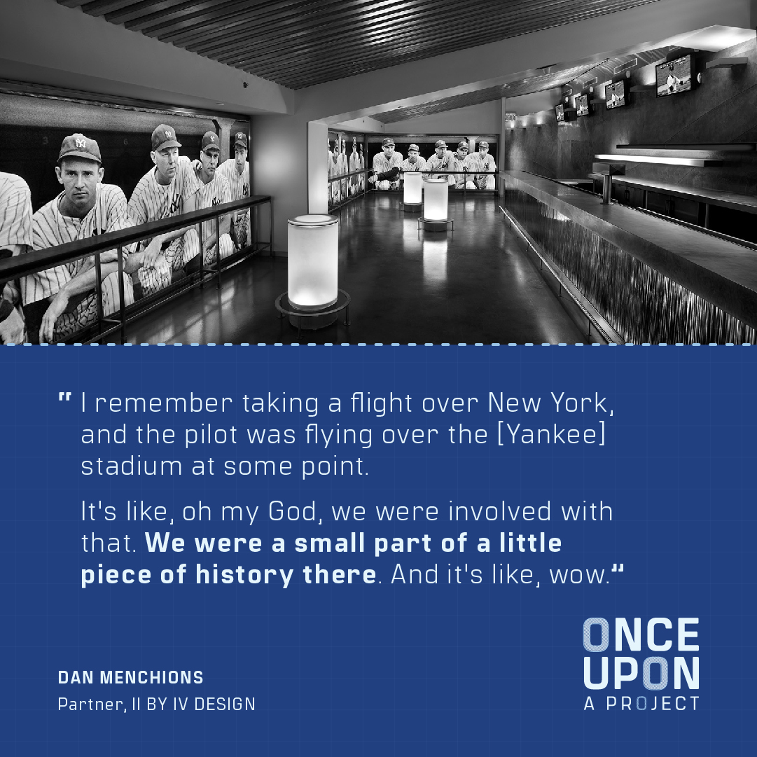 NEW PODCAST: @IIBYIVDESIGN’s Keith Rushbrook and Dan Menchions join AJ Paron as they recount their extraordinary experience in designing 37,000 square feet of hospitality space in the iconic New York Yankee Stadium. apple.co/3hSVbdE