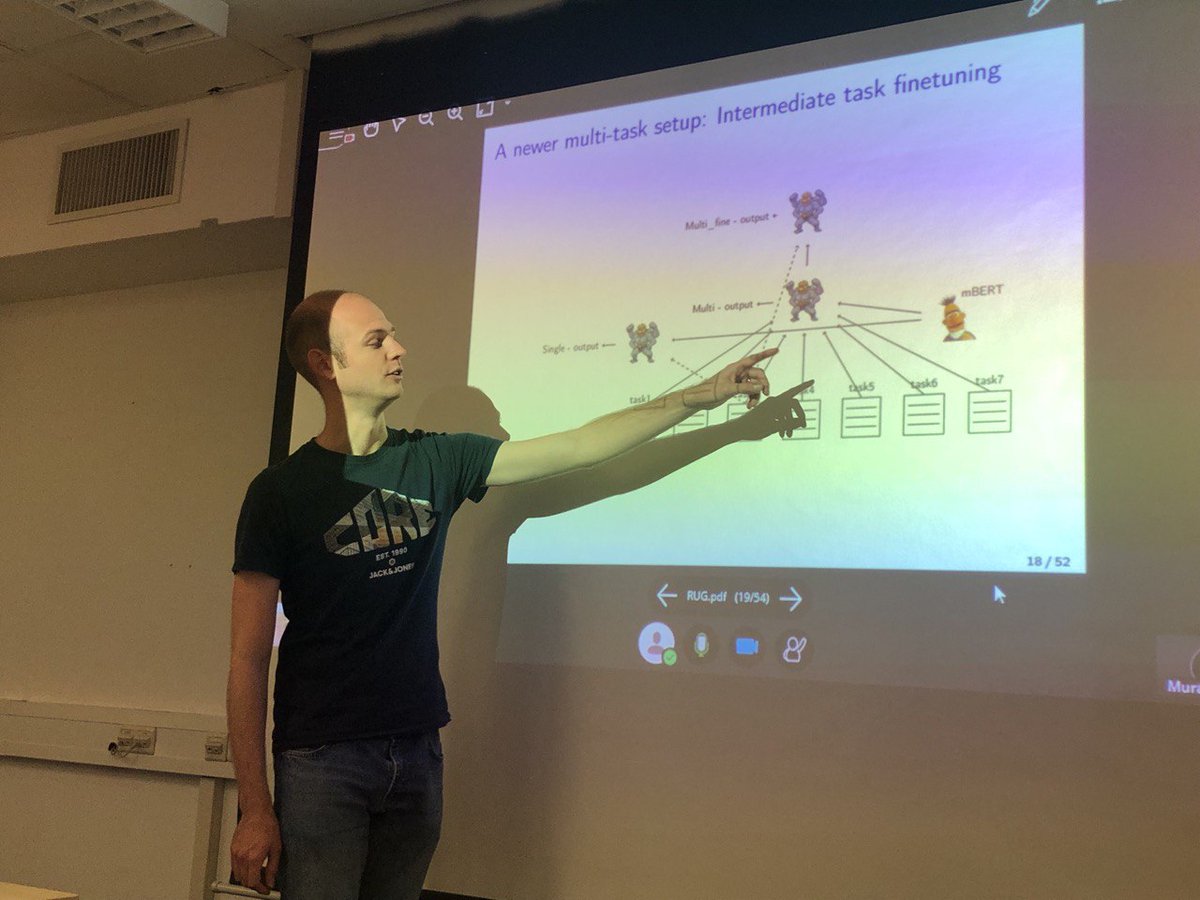 GroNLP (@gronlp) on Twitter photo Full room for <a href="/robvanderg/">Rob van der Goot</a>'s talk in our research seminar today! It's been great to have him back with us for a week, and to hear what he's been up to since he left Groningen: a lot of cool research! Thanks Rob, and come back soon. #NLProc <a href="/FacultyofArtsUG/">Faculty of Arts - University of Groningen</a> Full room for <a href="/robvanderg/">Rob van der Goot</a>'s talk in our research seminar today! It's been great to have him back with us for a week, and to hear what he's been up to since he left Groningen: a lot of cool research! Thanks Rob, and come back soon. #NLProc <a href="/FacultyofArtsUG/">Faculty of Arts - University of Groningen</a>
