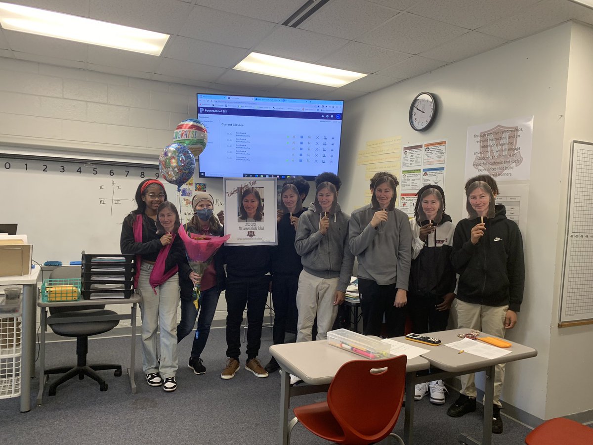 Celebrating the Mt. Vernon 2022-23 Teacher of the year, Karen Cliett!!!  
“A teacher affects Eternity; they can never tell where their influence Stops”
                              - Henry B. Adams